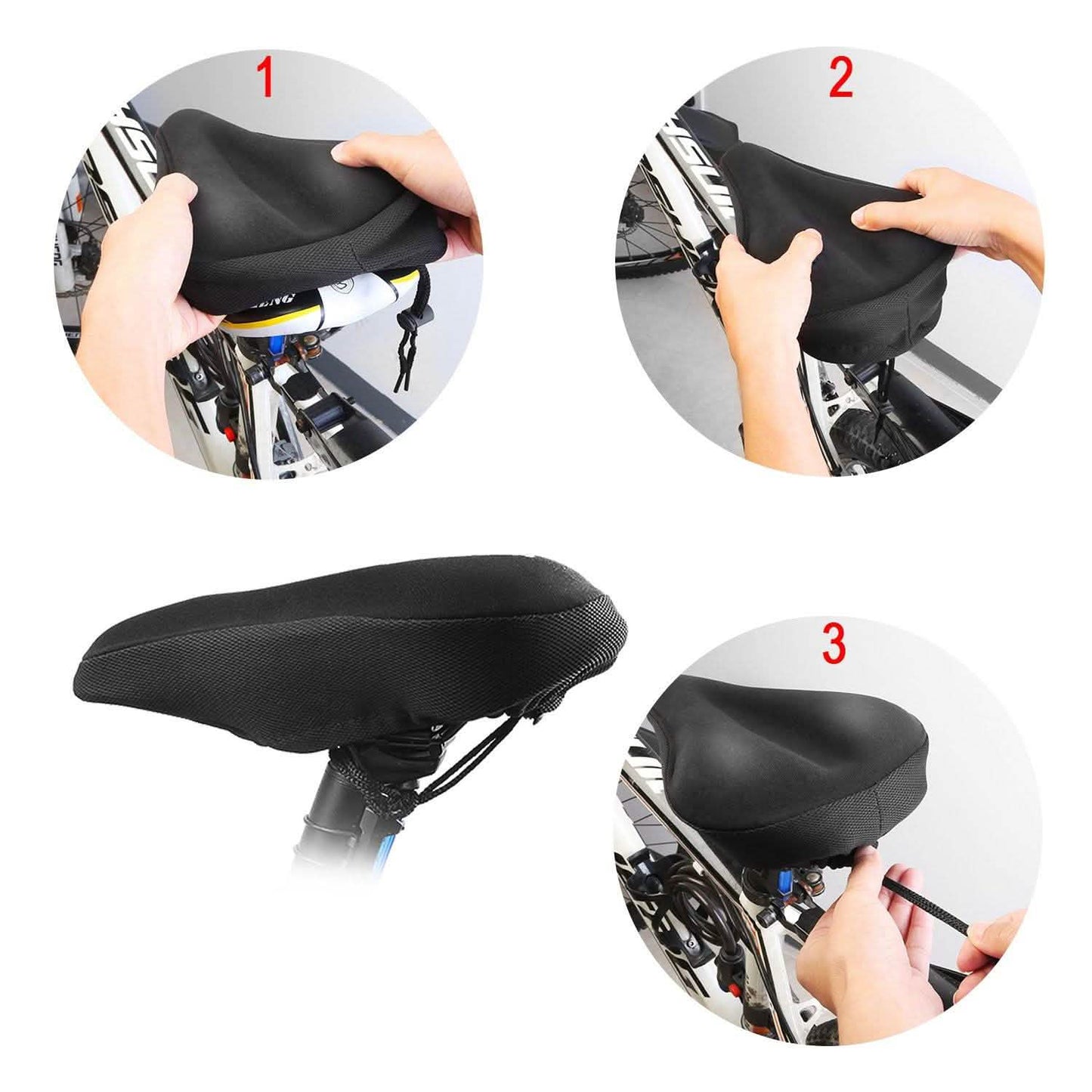 Weicher Silikon Gel Fahrradsattel Überzug