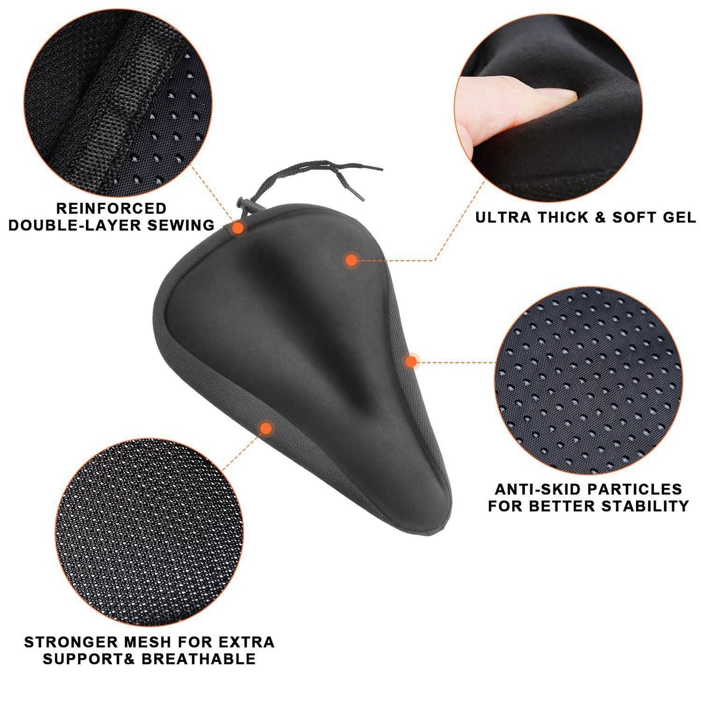Weicher Silikon Gel Fahrradsattel Überzug