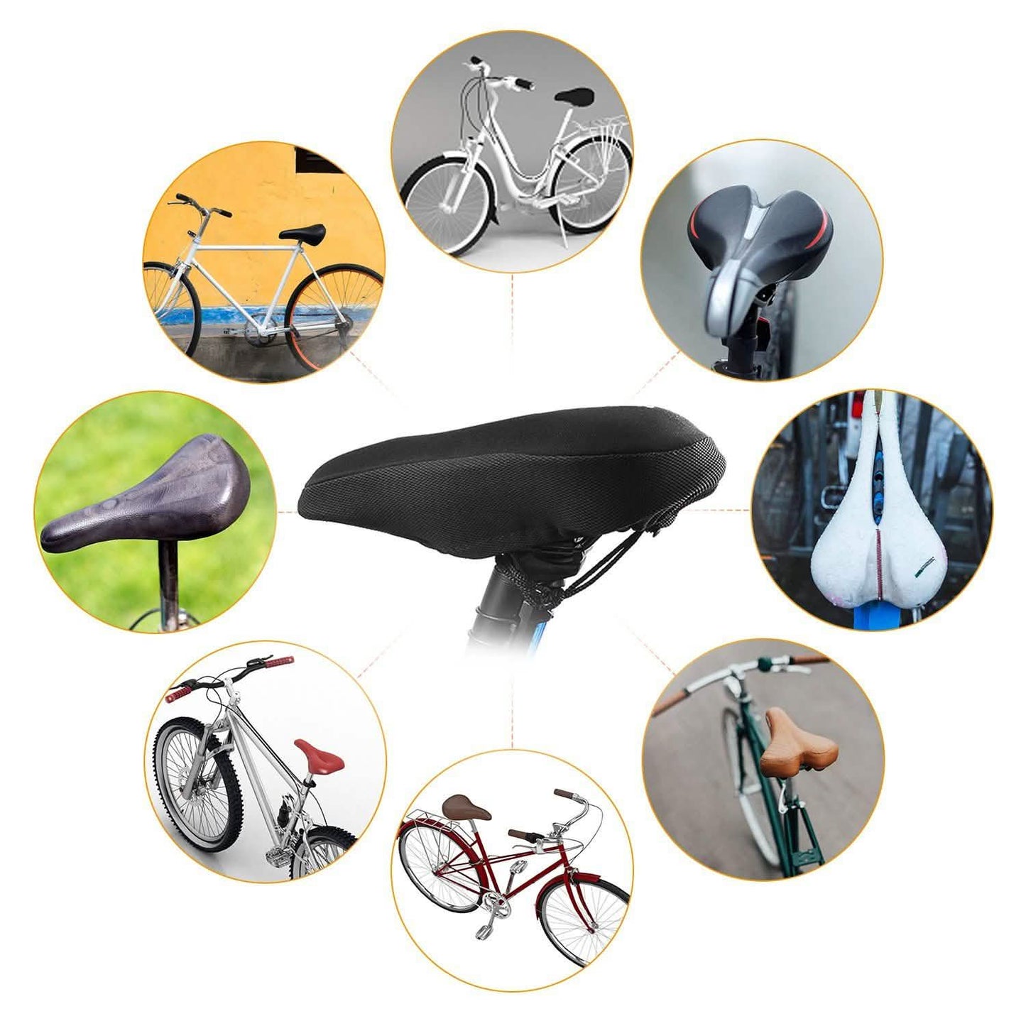 Weicher Silikon Gel Fahrradsattel Überzug
