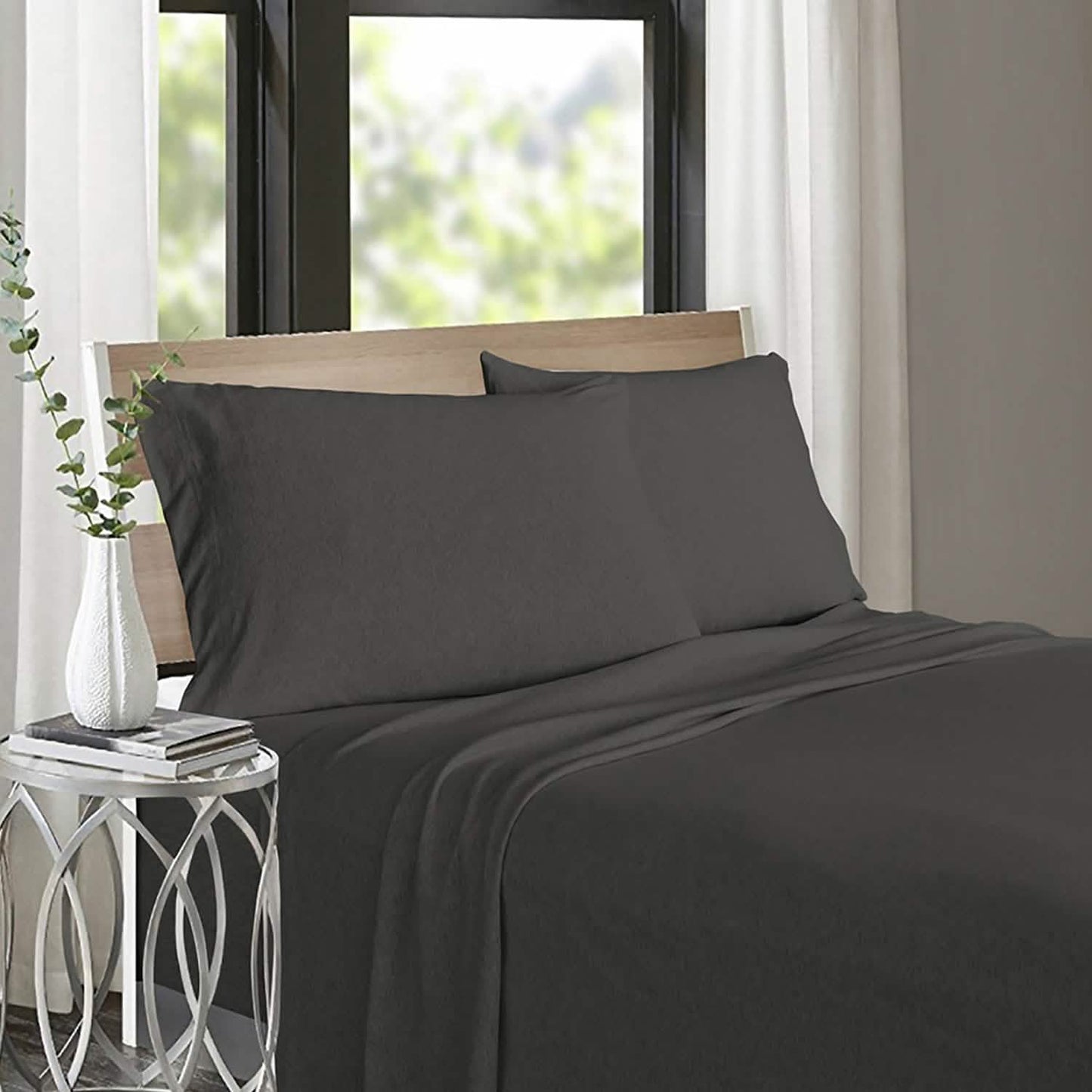 Soft Tees Luxuriöses Jersey-Spannbettlaken-Set aus Baumwoll-Modal