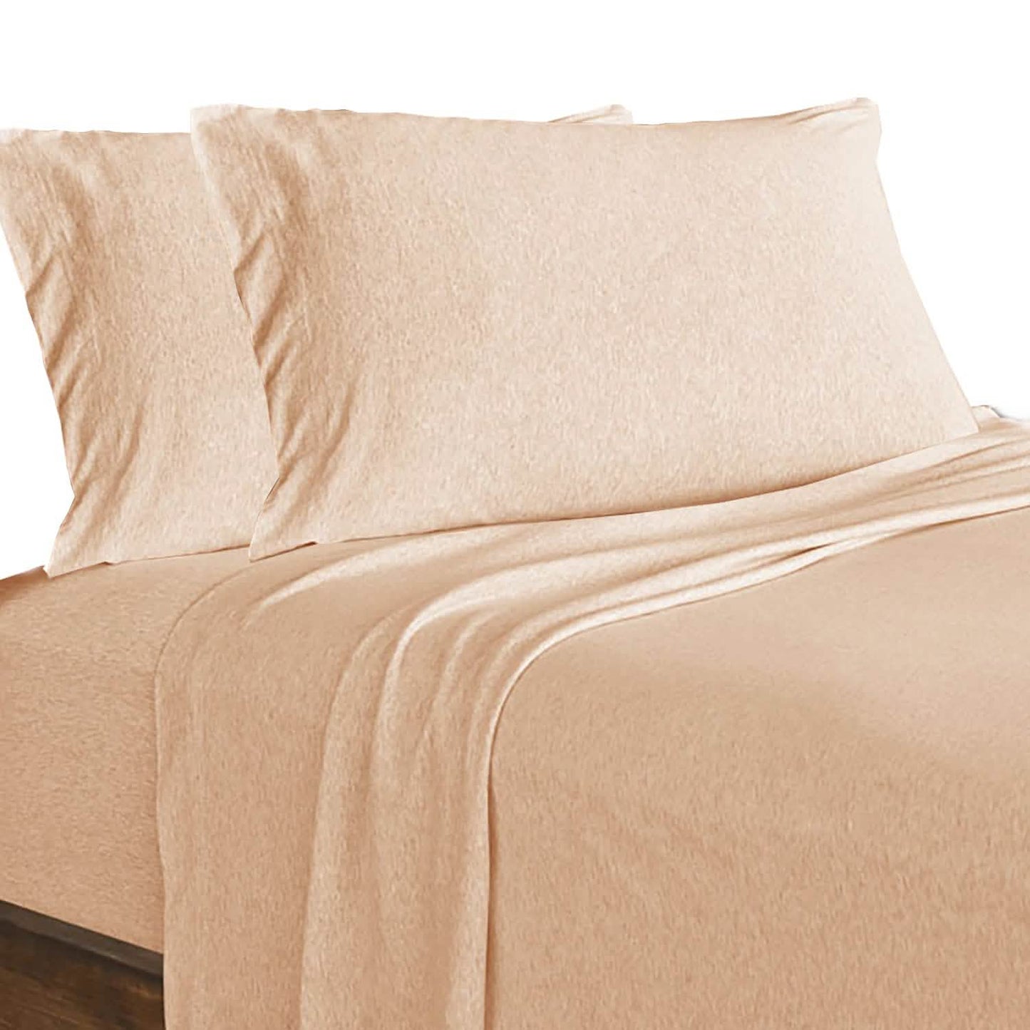 Soft Tees Luxuriöses Jersey-Spannbettlaken-Set aus Baumwoll-Modal