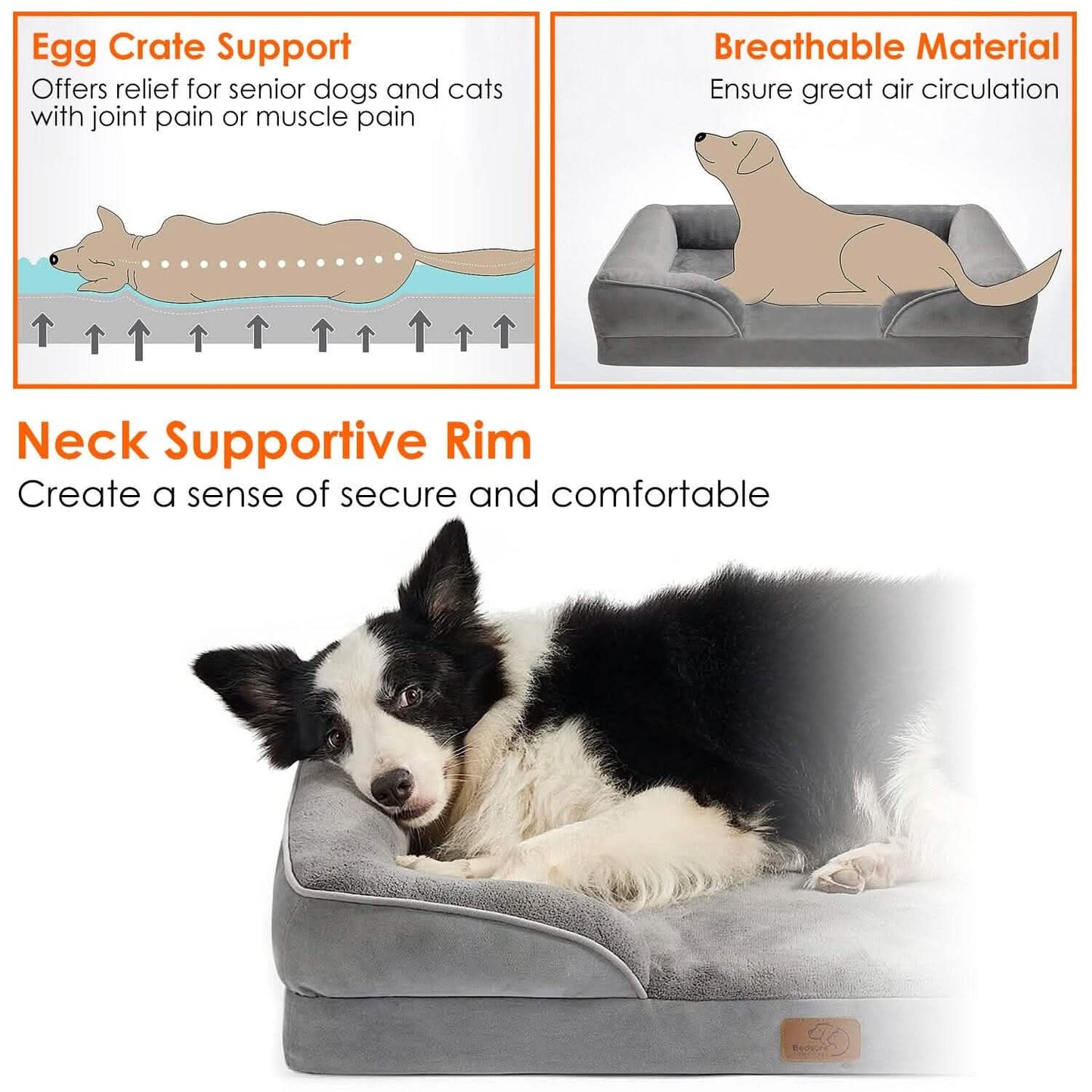 Weiches, warmes Plüsch-Hundebett, gemütliches Sofa, rutschfestes Kissen