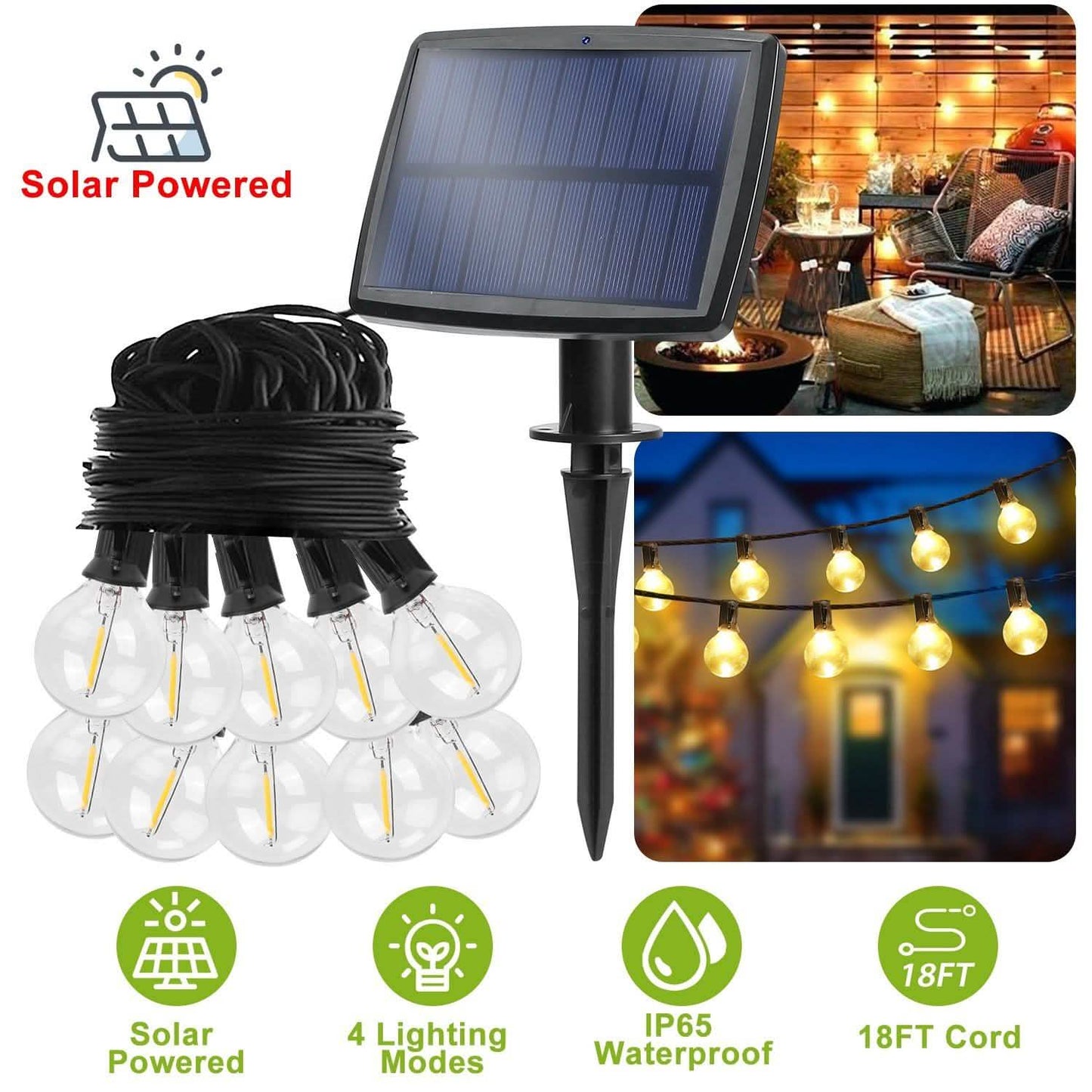Solar-Lichterkette Waterball LED