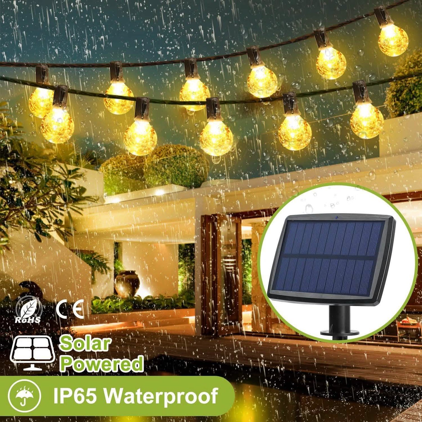 Solar-Lichterkette Waterball LED