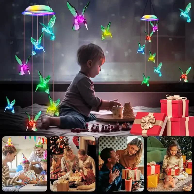 Solar-Kolibri-Klangspiele, Farbwechsel-Solar-Klangspiele