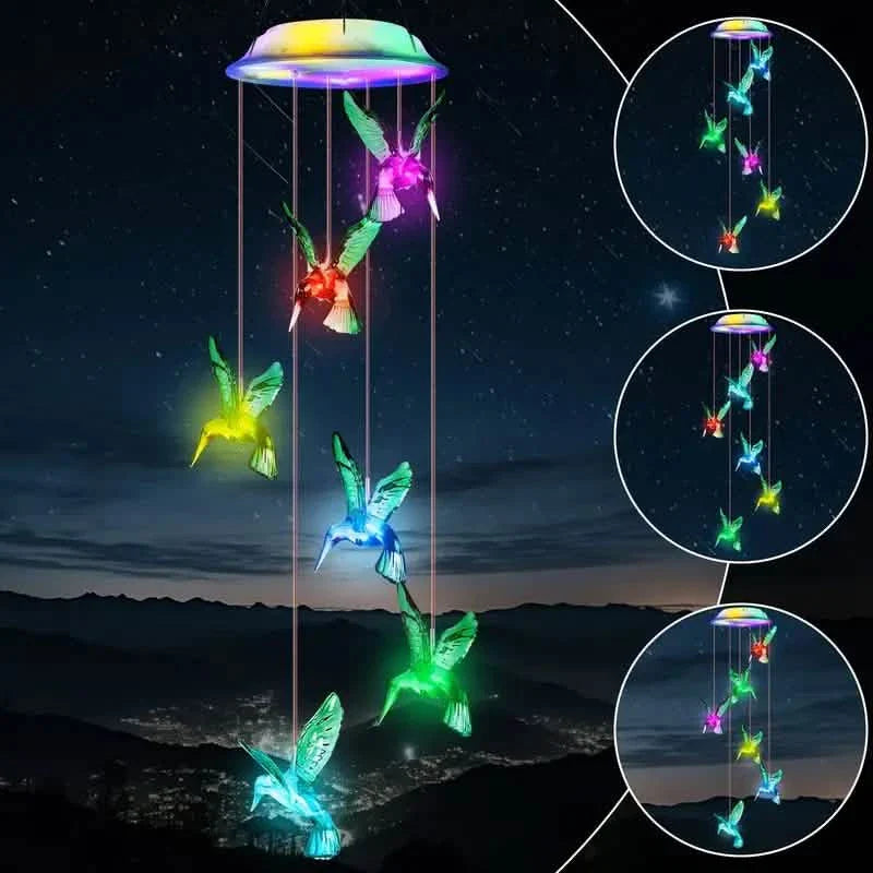 Solar-Kolibri-Klangspiele, Farbwechsel-Solar-Klangspiele