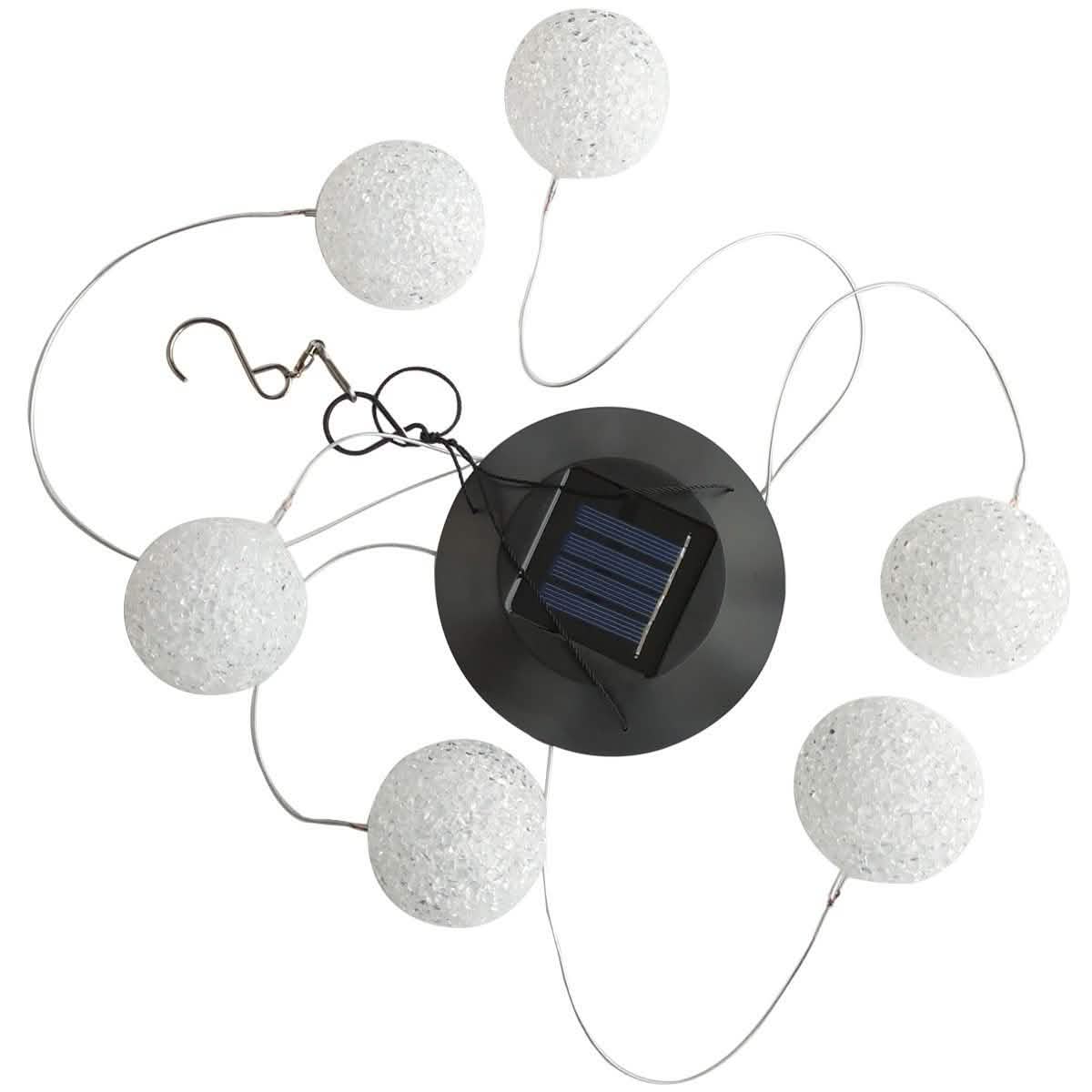 Solar-LED-Farbwechsel-Windspiel-Leuchte Spinner Hängende Spiral-Lichterkette