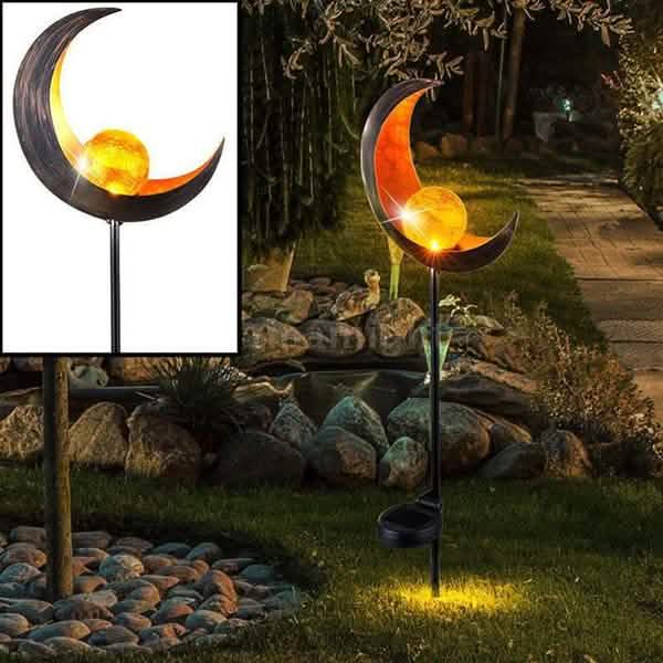Solar-LED-Flammenleuchte Rasenlaterne Lampe Wasserdicht Außenleuchten