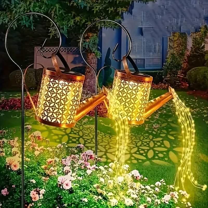 Solar-LED-Gießkannen-Lichterkette