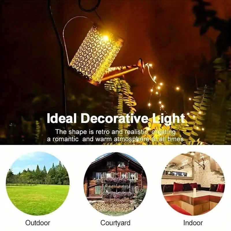 Solar-LED-Gießkannen-Lichterkette
