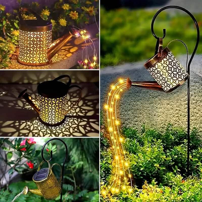 Solar-LED-Gießkannen-Lichterkette