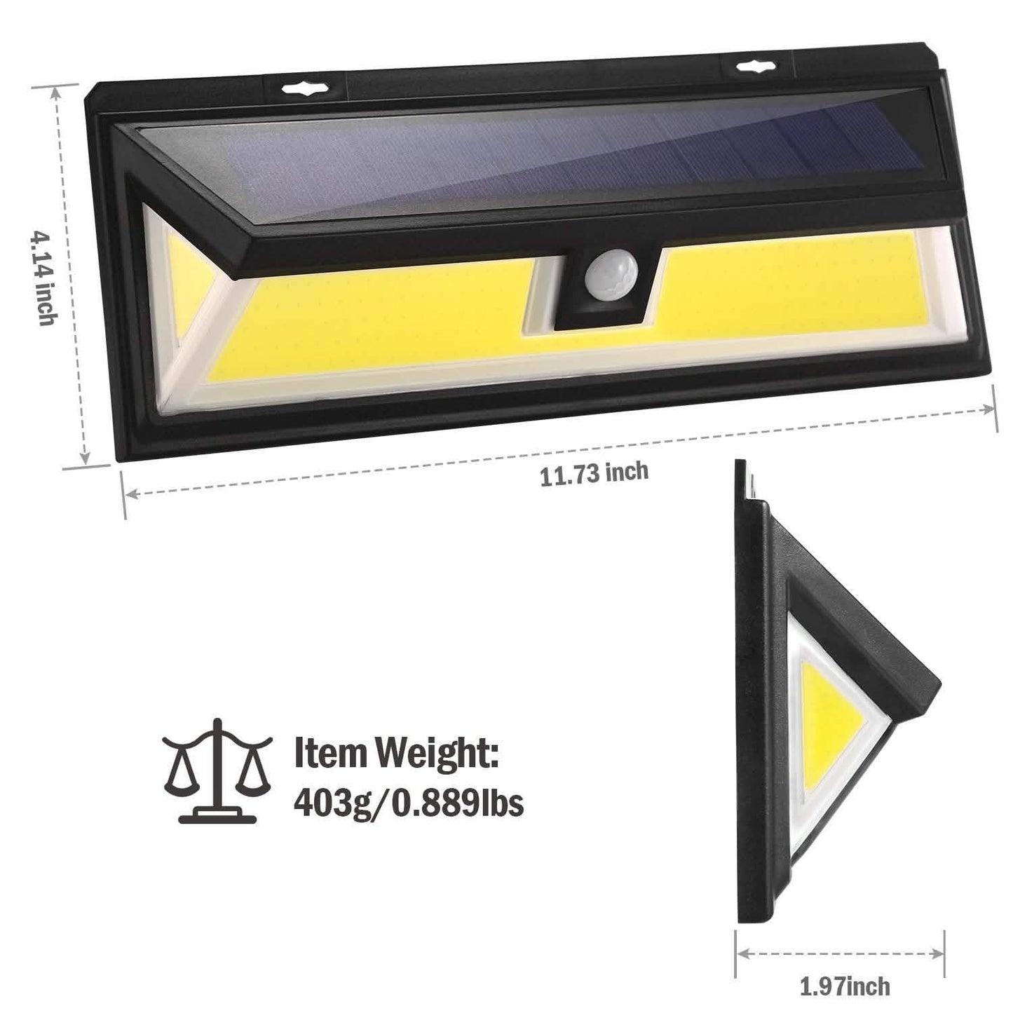 Solarleuchten 180 LEDs Solar-Wandleuchte