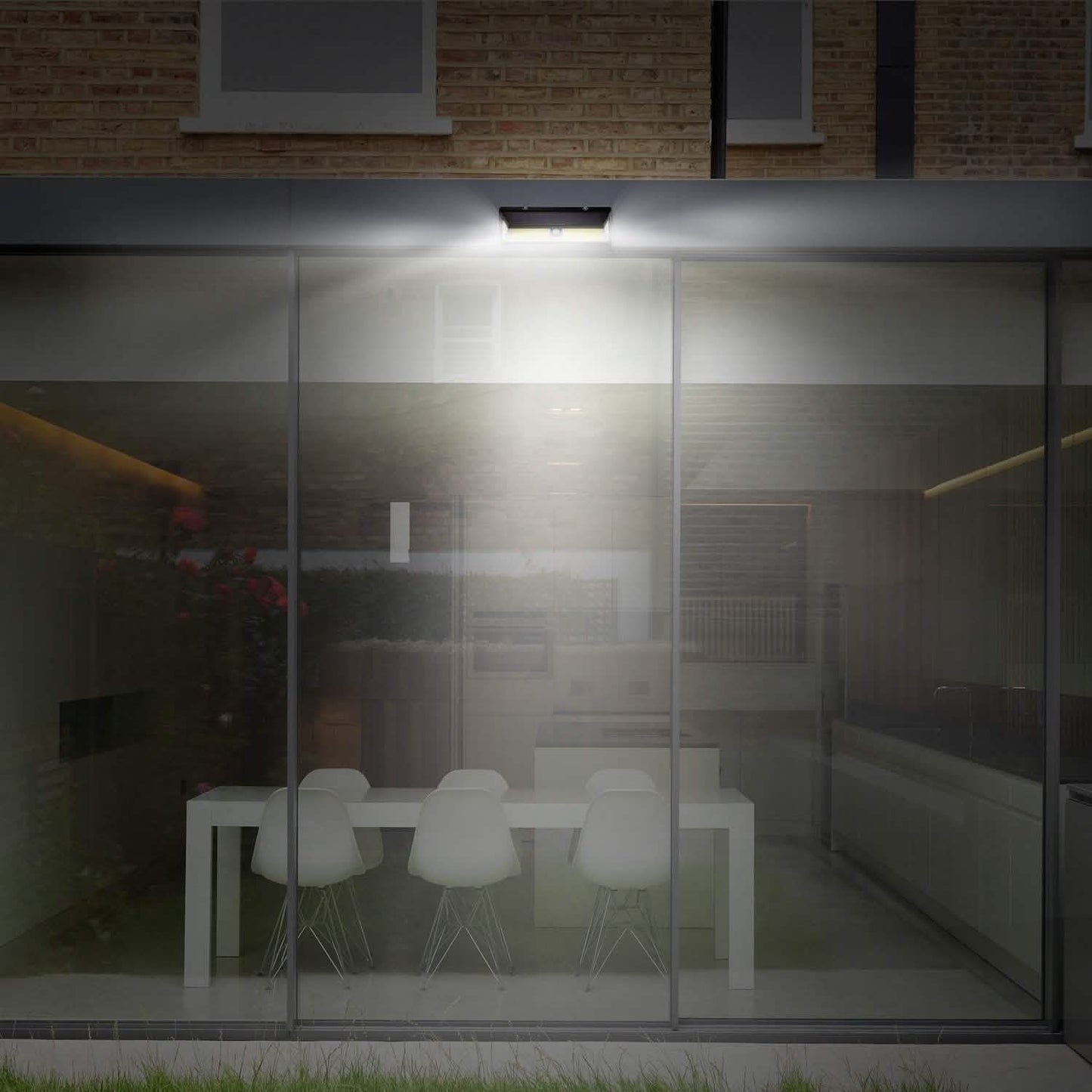 Solarleuchten 180 LEDs Solar-Wandleuchte