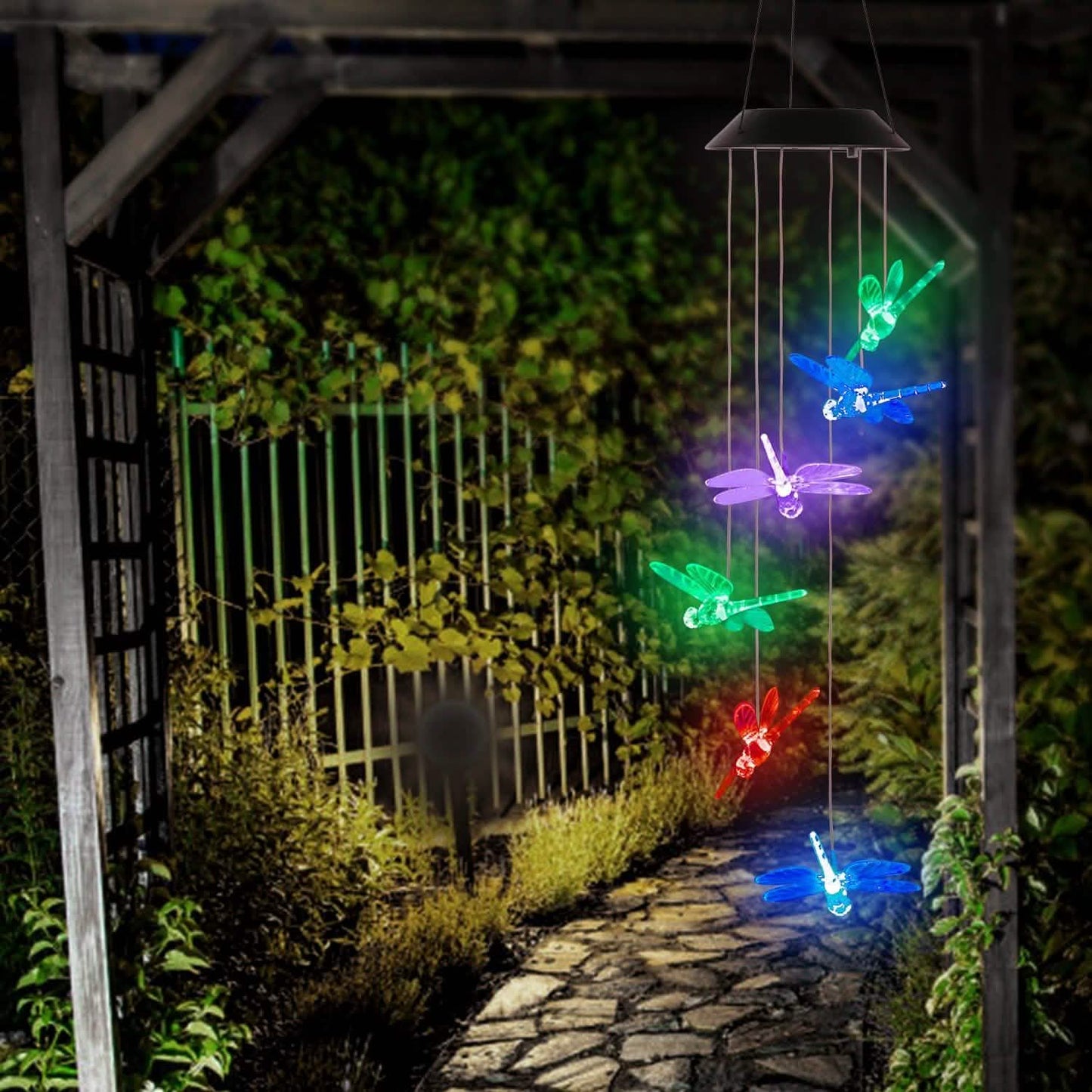 Solarbetriebene Libellenlichter Windspiele