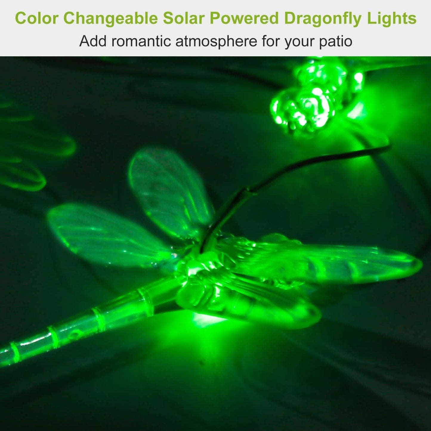 Solarbetriebene Libellenlichter Windspiele