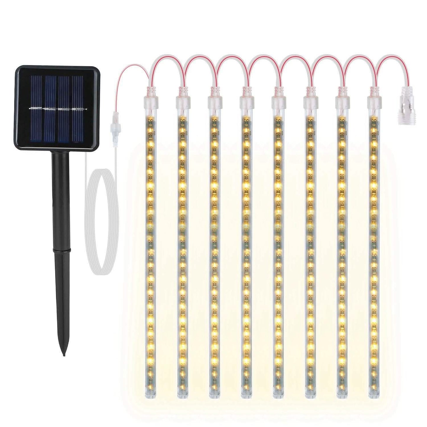 Solarbetriebene Meteorschauer-Lichterkette