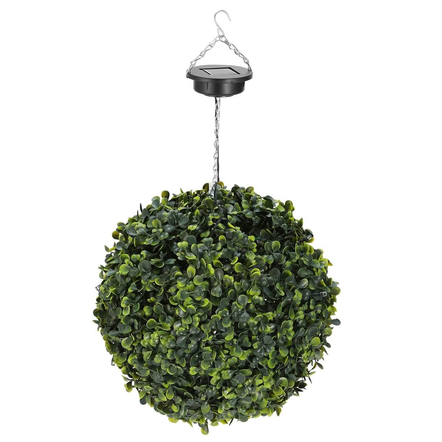 Solarbetriebene Formkugel Künstliche Rose 20 LED-Lichter
