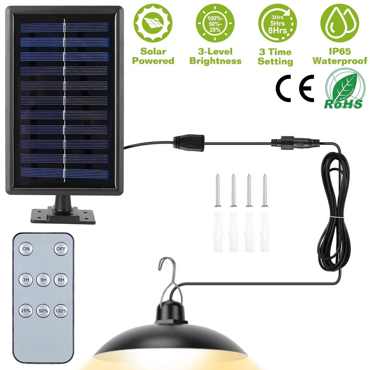 Solar-Schuppen-Lichtsensor Hängelampe