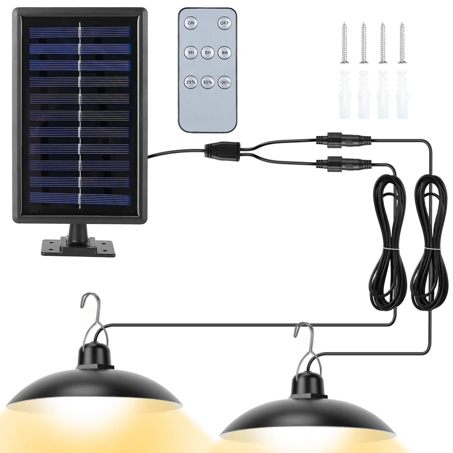 Solar-Schuppen-Lichtsensor Hängelampe