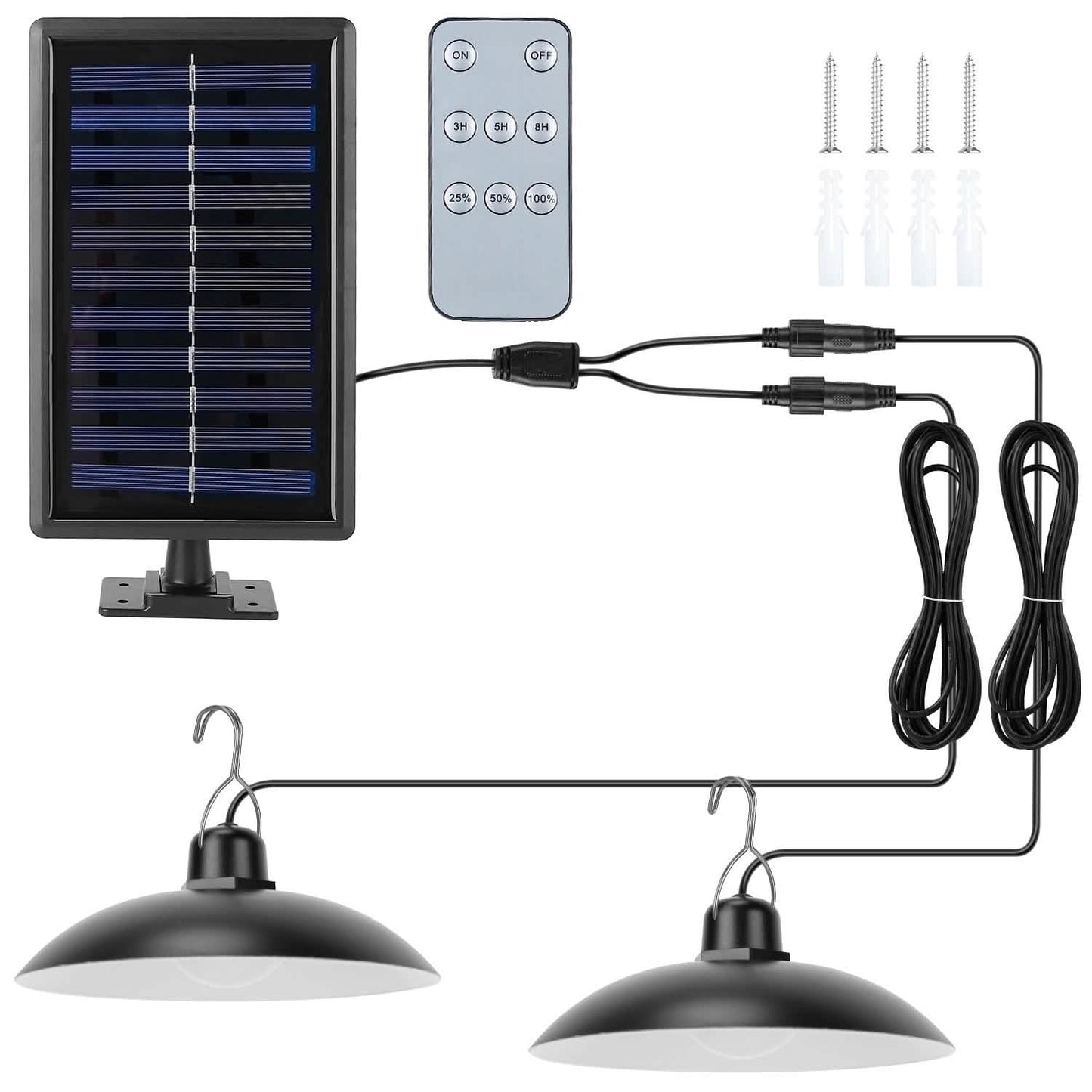 Solar-Schuppen-Lichtsensor Hängelampe