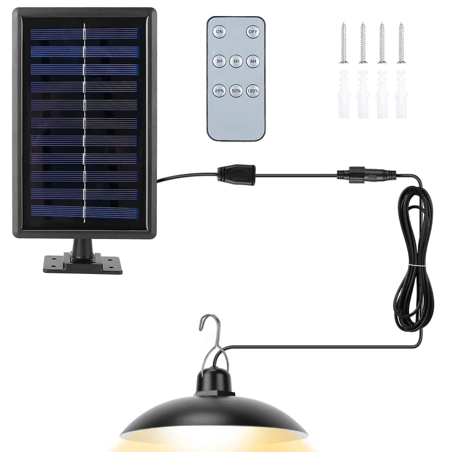 Solar-Schuppen-Lichtsensor Hängelampe