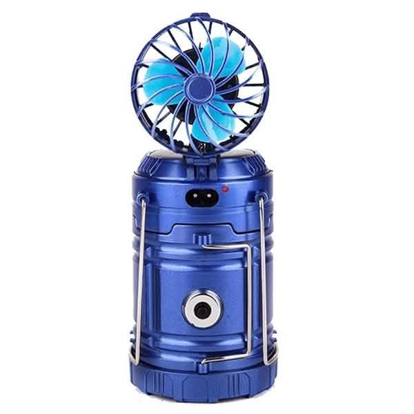 Solar-USB-Ladezeltleuchte + Ventilator
