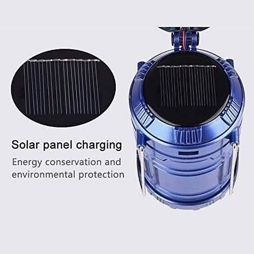 Solar-USB-Ladezeltleuchte + Ventilator