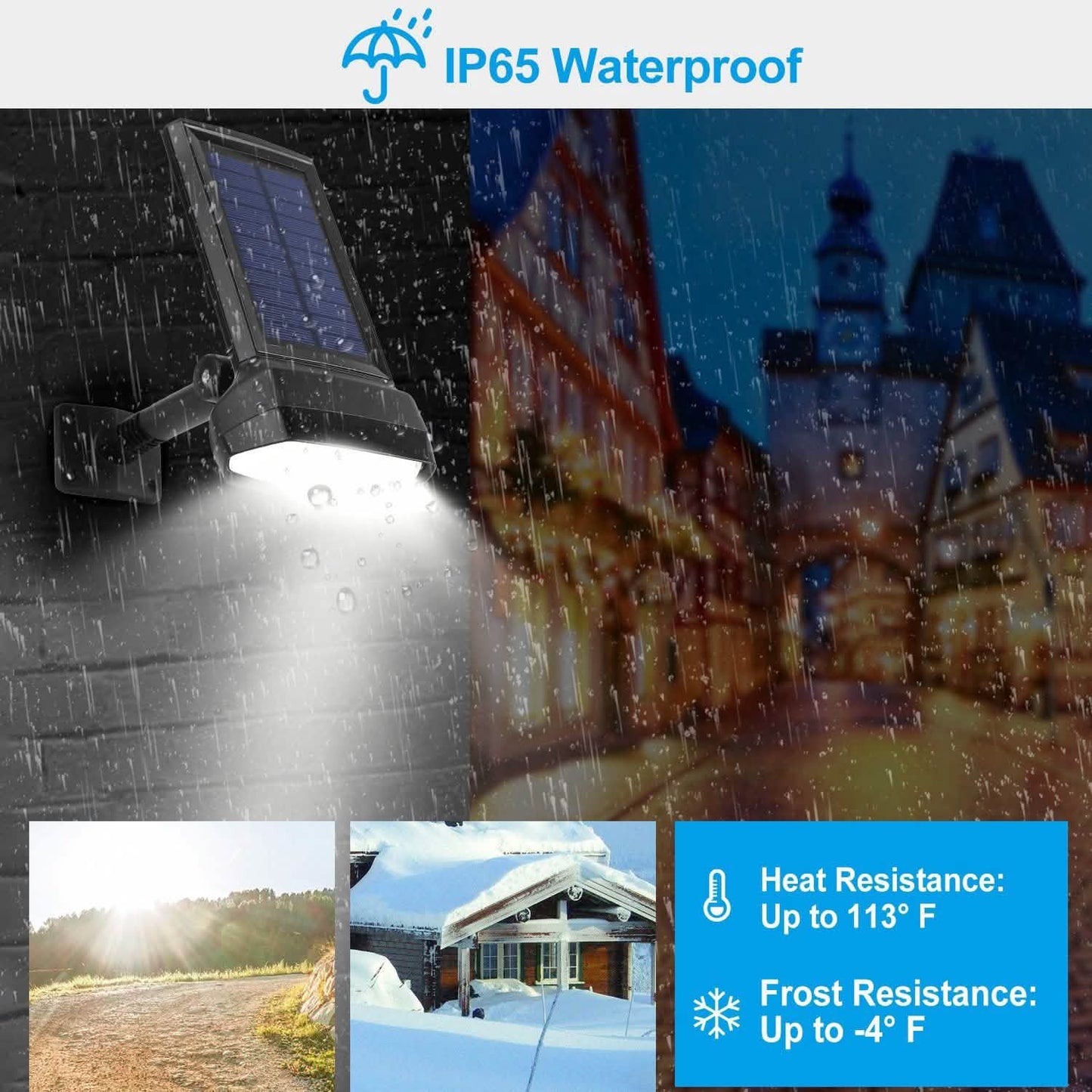 Solar-Wandleuchte mit Bewegungssensor für Außen