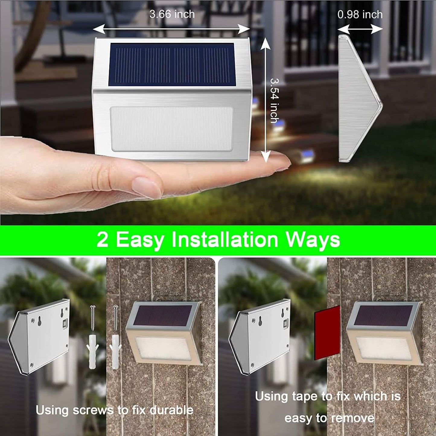 Solar Wasserdichte Außenleuchten