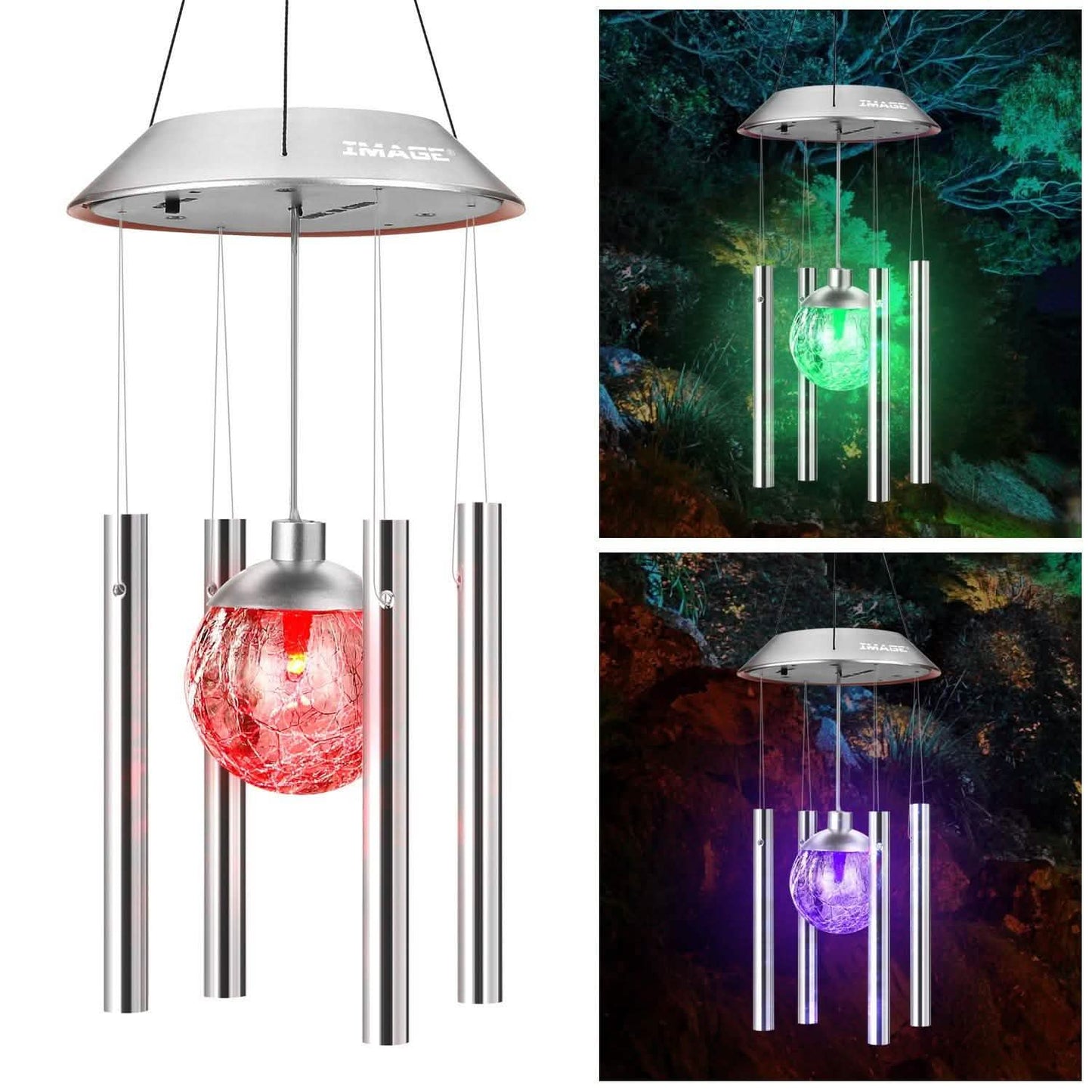 Solar Windspiel Farbwechsel LED-Licht