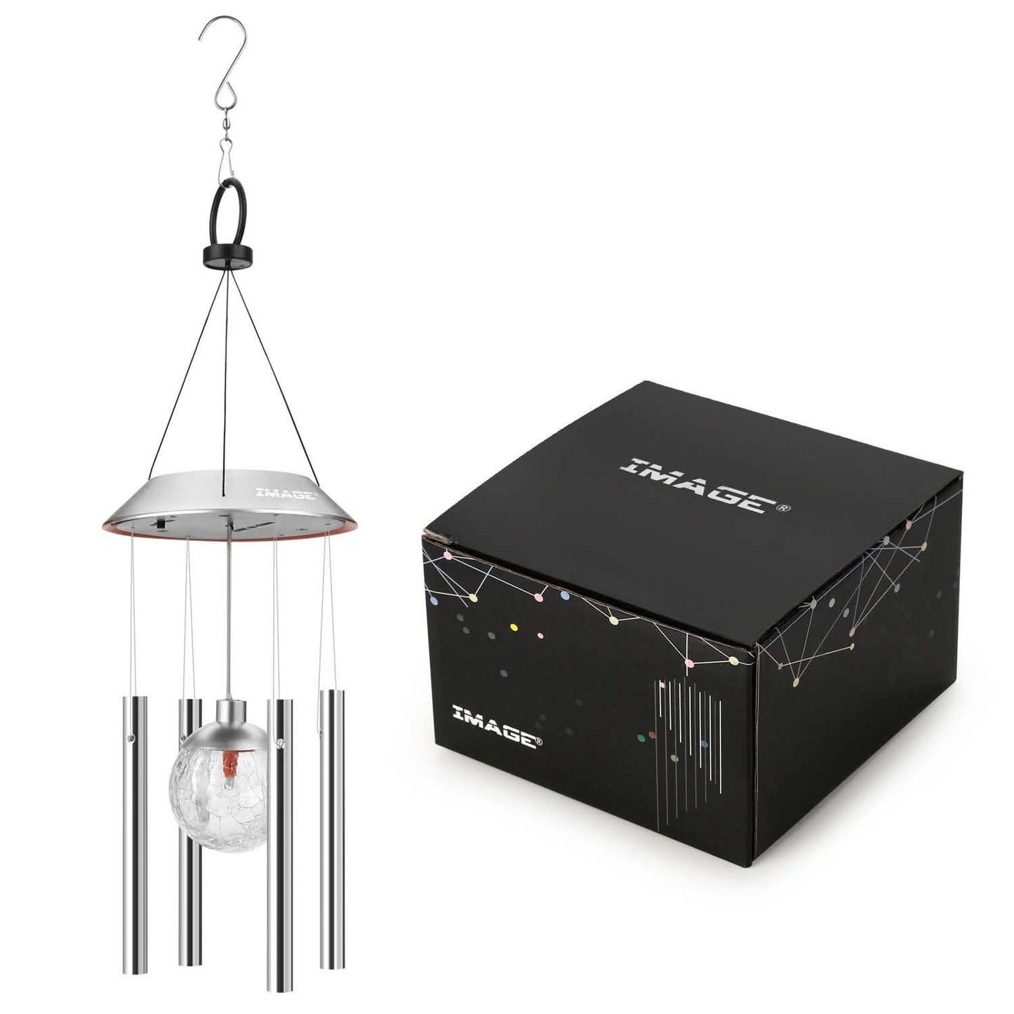 Solar Windspiel Farbwechsel LED-Licht