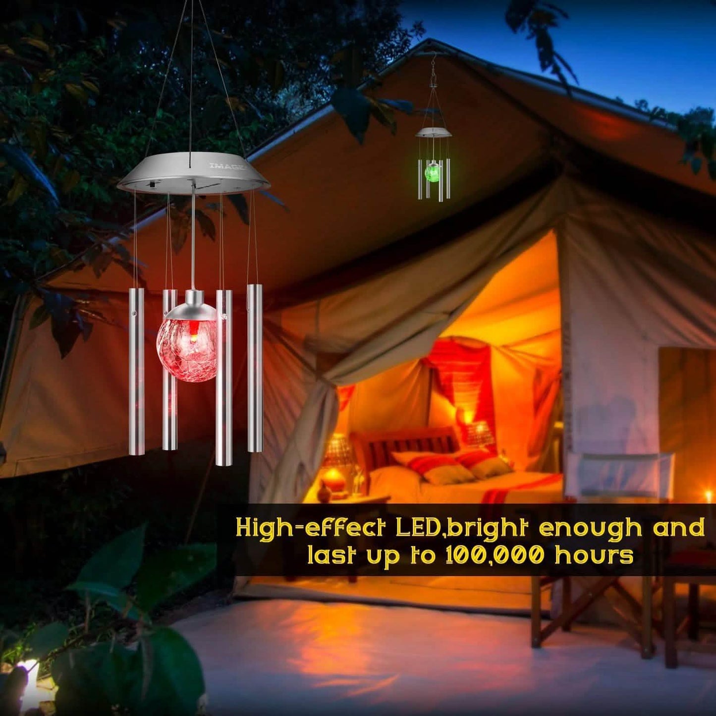 Solar Windspiel Farbwechsel LED-Licht