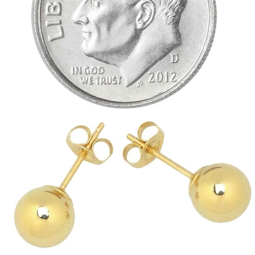Ohrstecker aus massivem 14K Gold - Verschiedene Größen