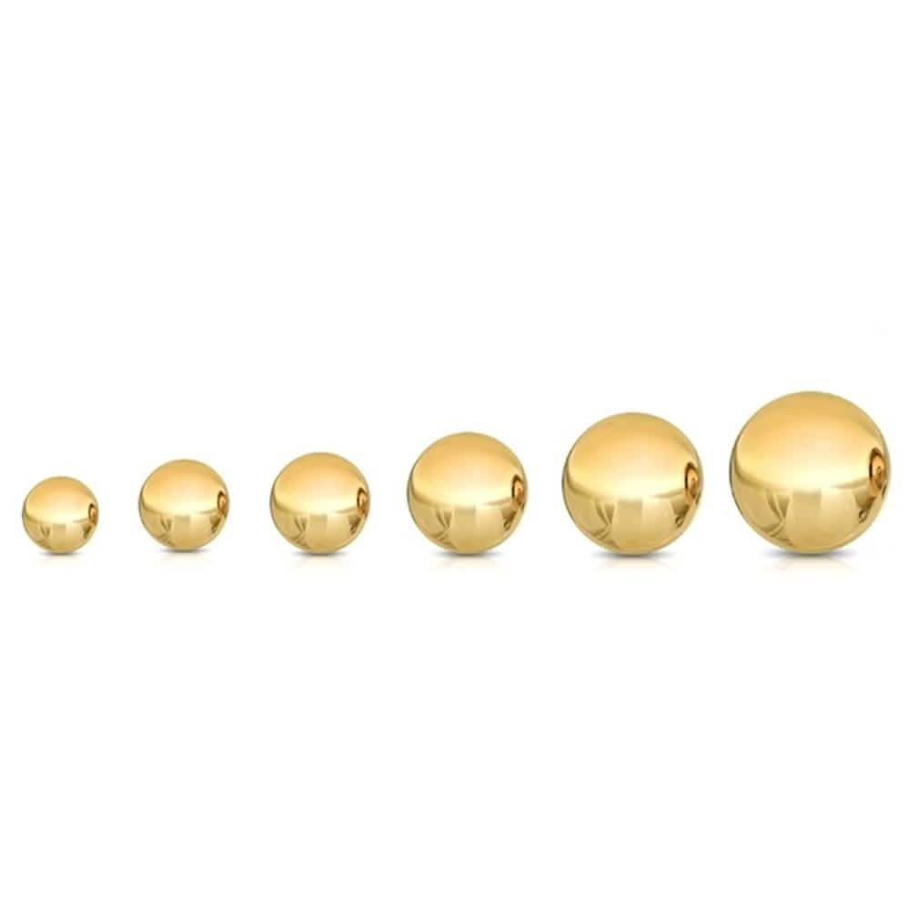 Ohrstecker aus massivem 14K Gold - Verschiedene Größen