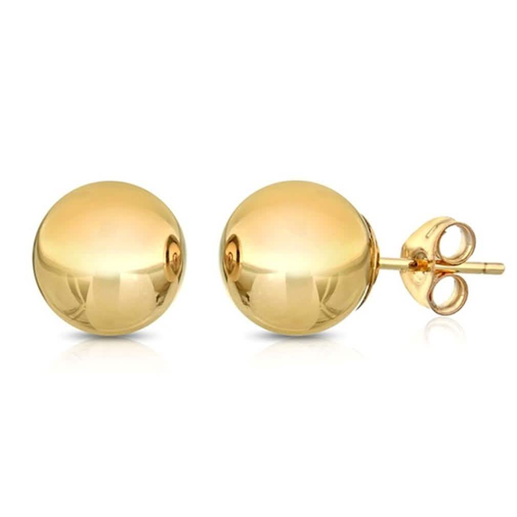 Ohrstecker aus massivem 14K Gold - Verschiedene Größen