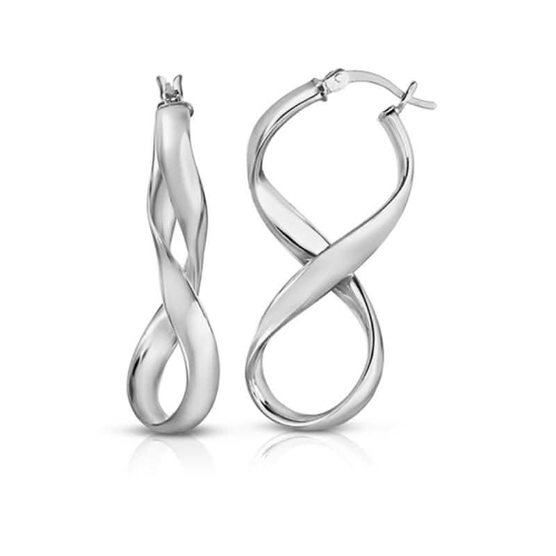 Ohrringe aus massivem Sterlingsilber 8er-Schleife von Verona