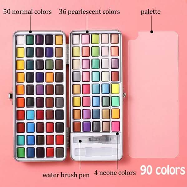 Festes Aquarellfarben-Set