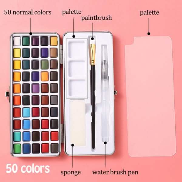 Festes Aquarellfarben-Set