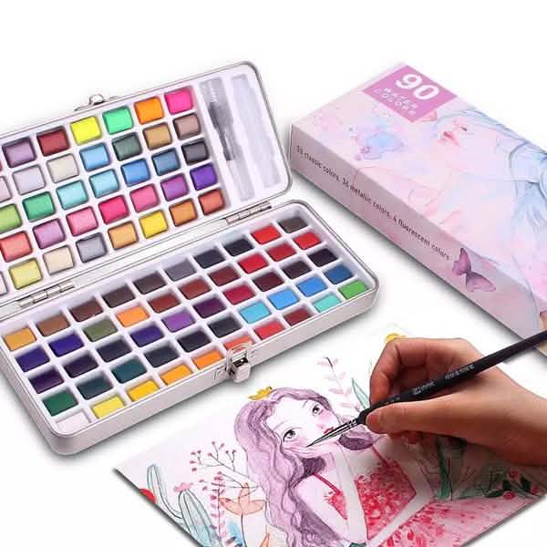 Festes Aquarellfarben-Set
