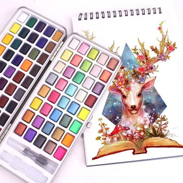 Festes Aquarellfarben-Set