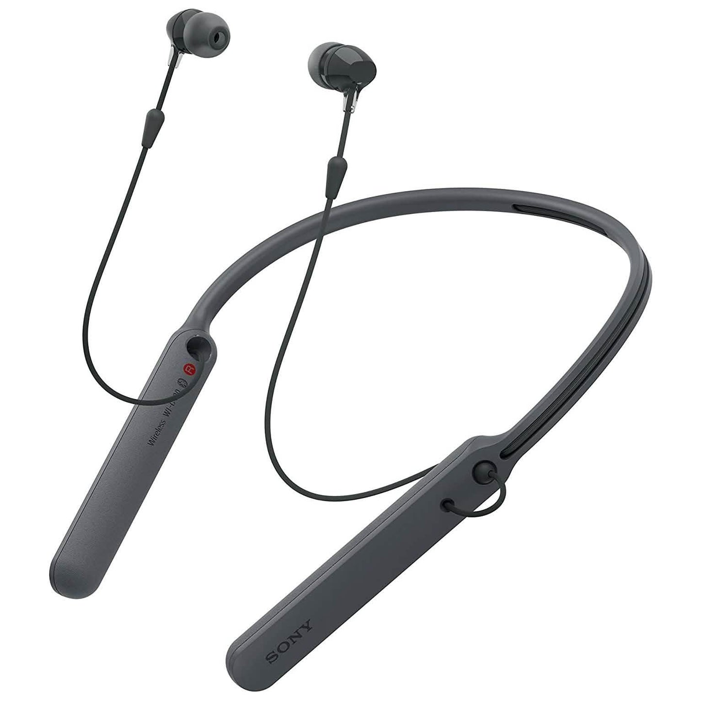 Sony - Drahtloser C400 Nackenbügel-Kopfhörer In-Ear – Schwarz (Generalüberholt)