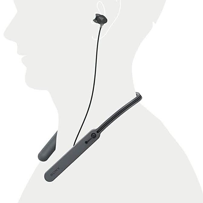 Sony - Drahtloser C400 Nackenbügel-Kopfhörer In-Ear – Schwarz (Generalüberholt)