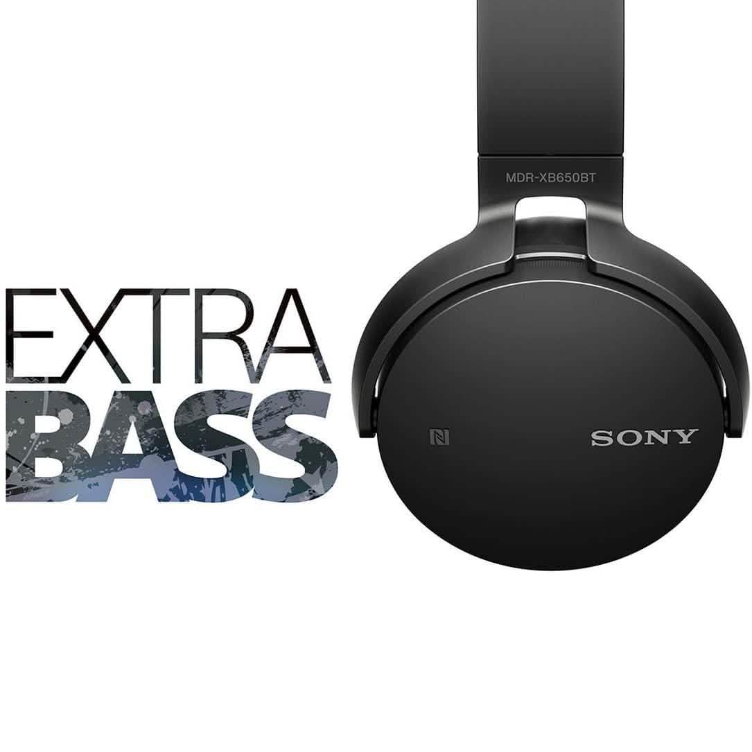 Sony MDRXB650BT/B Extra Bass Bluetooth-Kopfhörer – Schwarz (Generalüberholt)