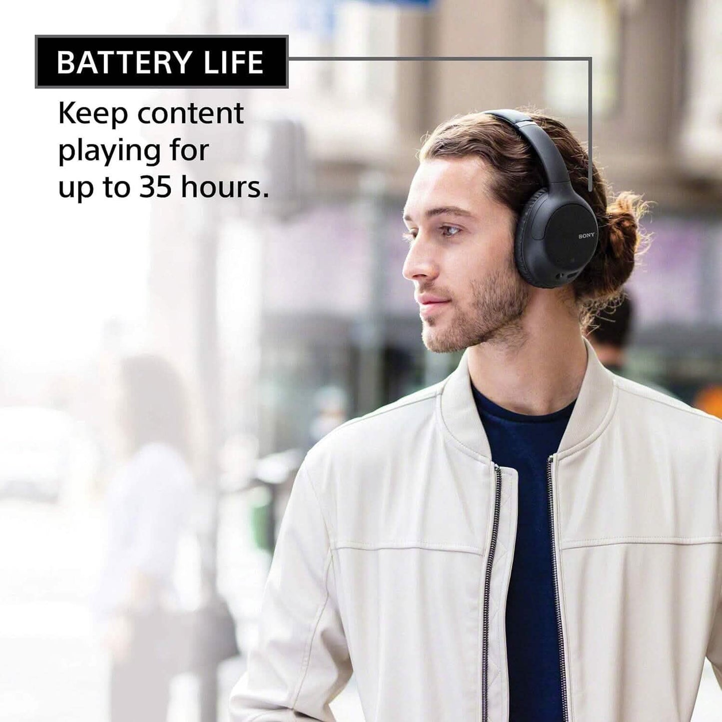 Sony Kabellose Noise-Cancelling Over-Ear Kopfhörer WH-CH710N (Generalüberholt)