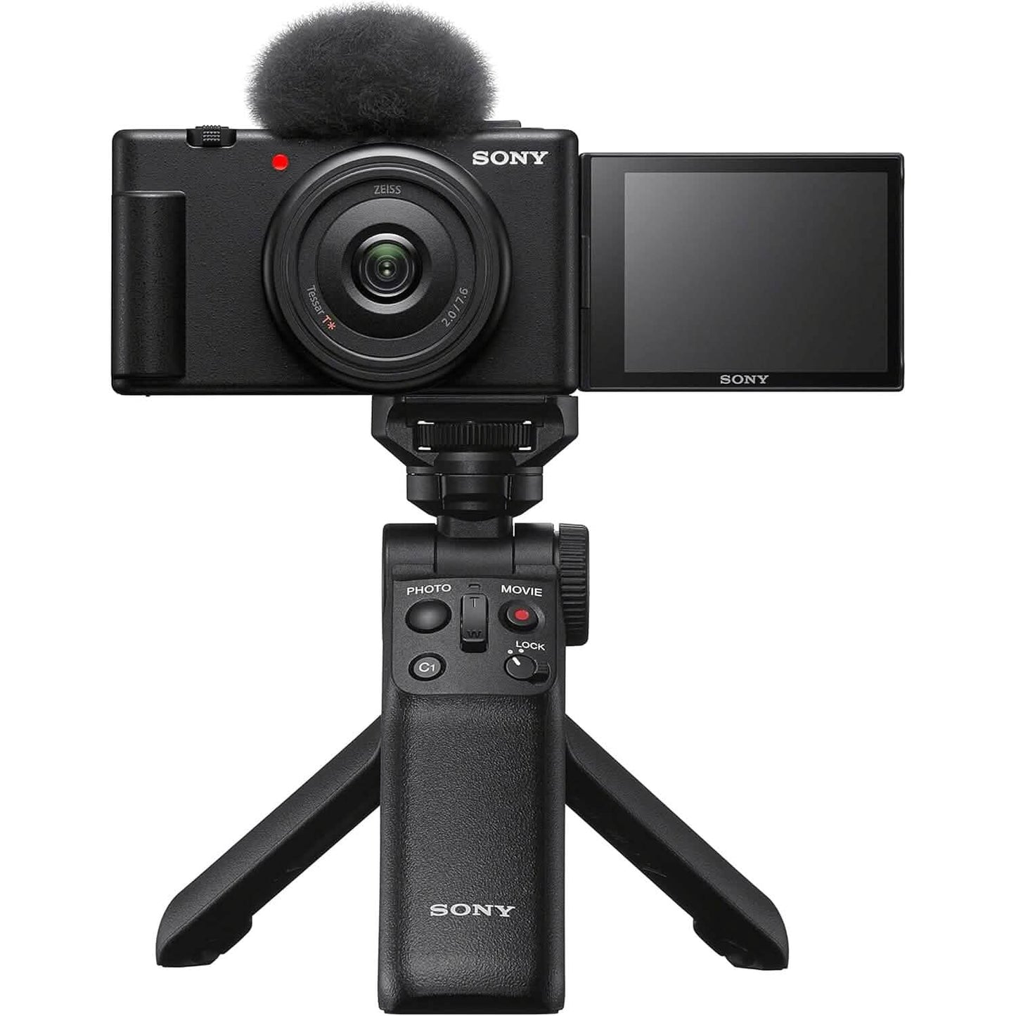 Sony ZV-1F Vlogging-Kamera für Content Creator und Vlogger Schwarz (Generalüberholt)