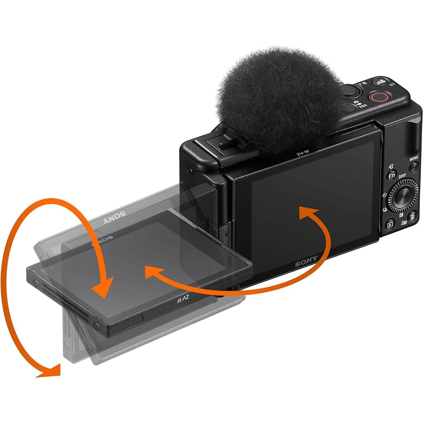 Sony ZV-1F Vlogging-Kamera für Content Creator und Vlogger Schwarz (Generalüberholt)