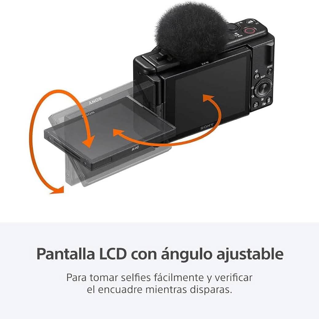 Sony ZV-1F Vlogging-Kamera für Content Creator und Vlogger Schwarz (Generalüberholt)