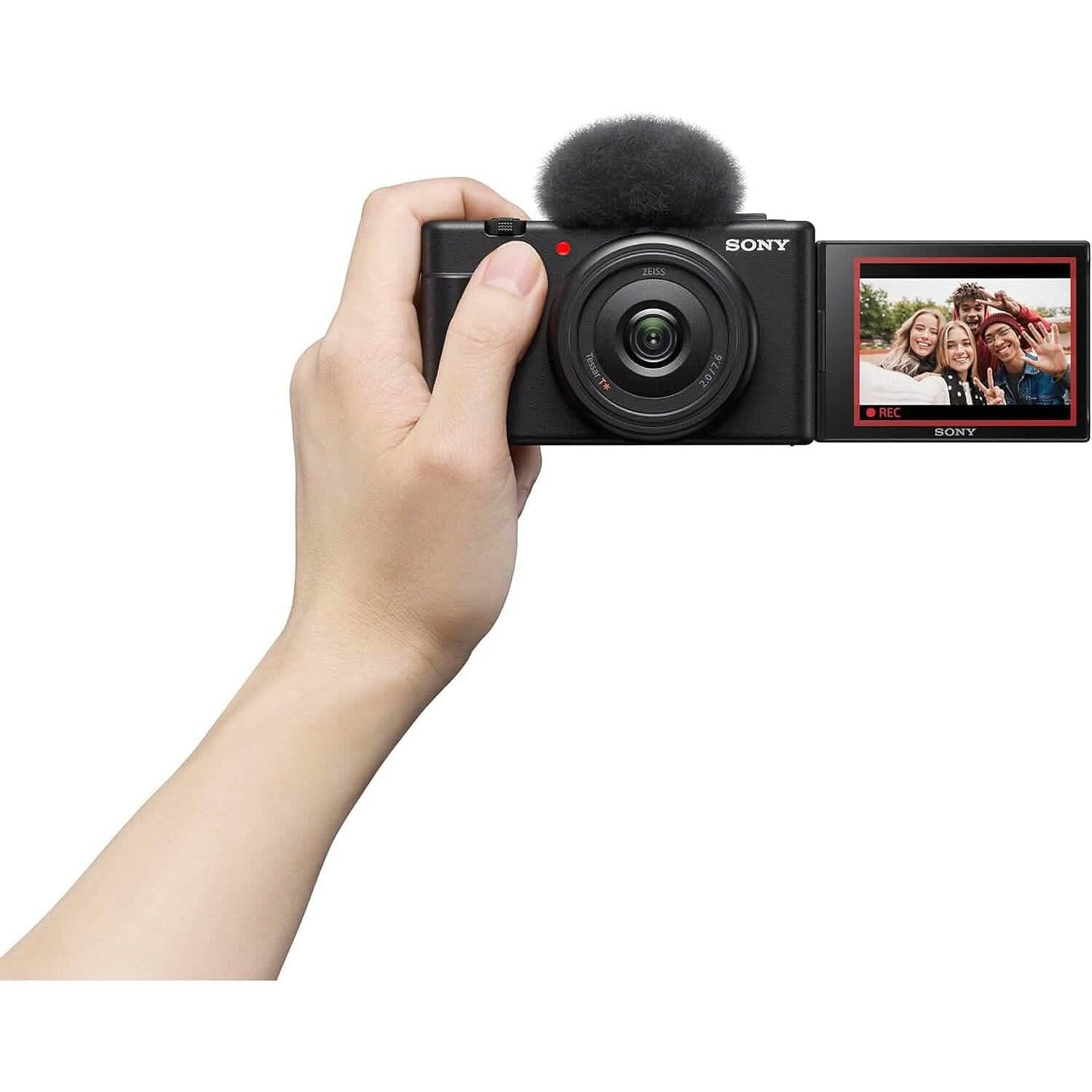 Sony ZV-1F Vlogging-Kamera für Content Creator und Vlogger Schwarz (Generalüberholt)
