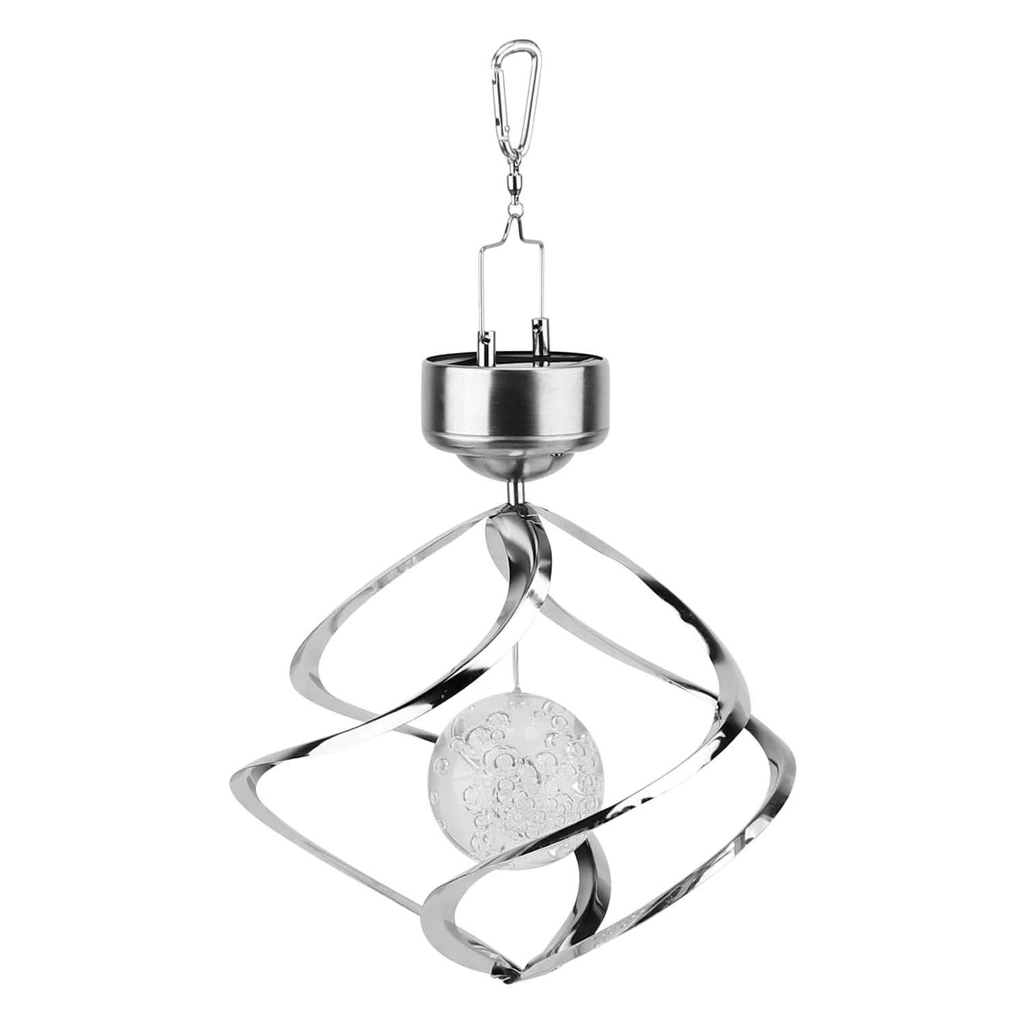 Solar-Windspiel "Spiral Spinner" mit LED