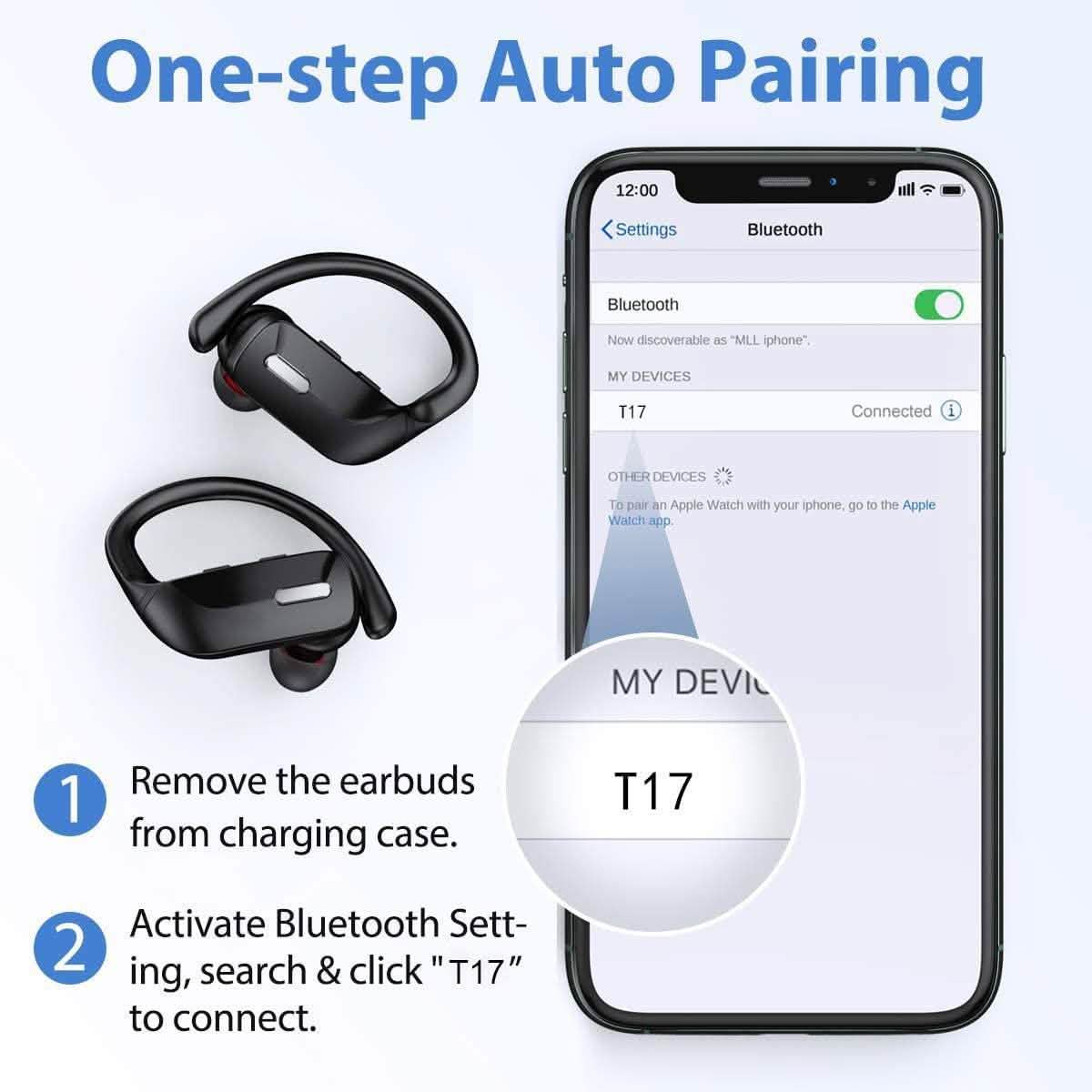 Sport-Bluetooth-Kopfhörer mit Mikrofon